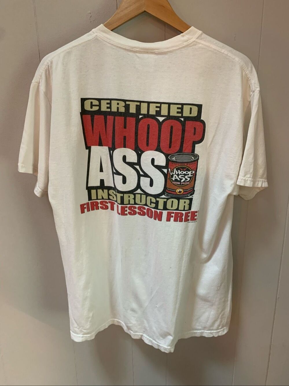Vintage 90s Whoop Ass Graphic Large